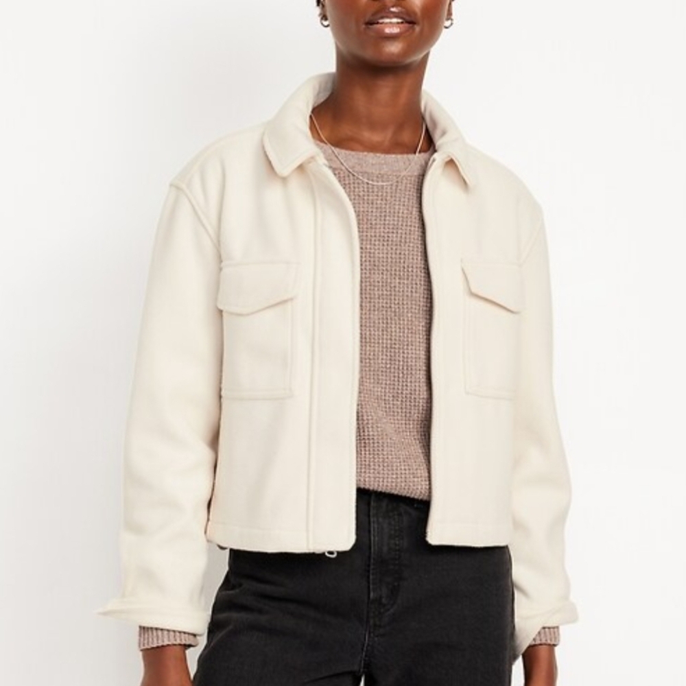 Relaxed Shirt Jacket Utility Jacket